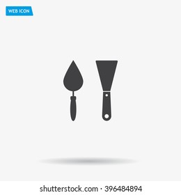 trowel icon, vector illustration. Flat design style