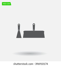 trowel icon, vector illustration. Flat design style