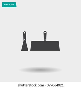 trowel icon, vector illustration. Flat design style