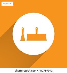 trowel icon, vector illustration. Flat design style