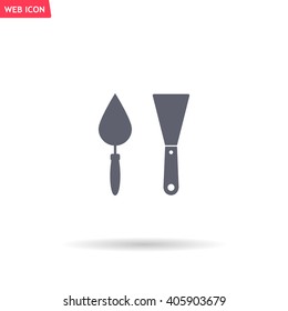 trowel icon, vector illustration. Flat design style