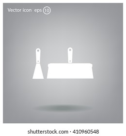 trowel icon, vector illustration. Flat design style
