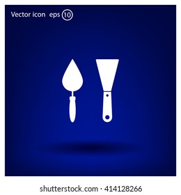 trowel icon, vector illustration. Flat design style