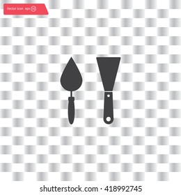 trowel icon, vector illustration. Flat design style