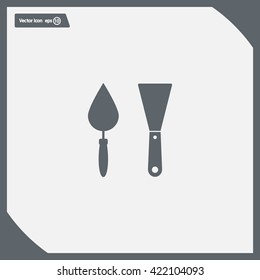 trowel icon, vector illustration. Flat design style