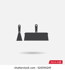 trowel icon, vector illustration. Flat design style