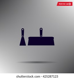 trowel icon, vector illustration. Flat design style