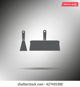 trowel icon, vector illustration. Flat design style