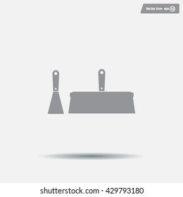 trowel icon, vector illustration. Flat design style