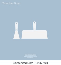 trowel icon, vector illustration. Flat design style