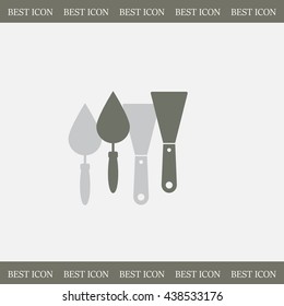 trowel icon, vector illustration. Flat design style