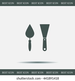 trowel icon, vector illustration. Flat design style