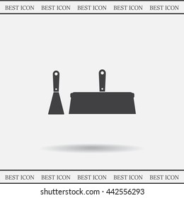 trowel icon, vector illustration. Flat design style
