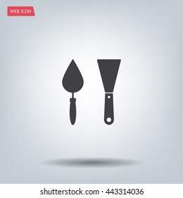 trowel icon, vector illustration. Flat design style