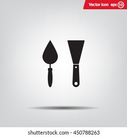trowel icon, vector illustration. Flat design style