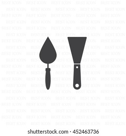 trowel icon, vector illustration. Flat design style