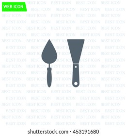 trowel icon, vector illustration. Flat design style