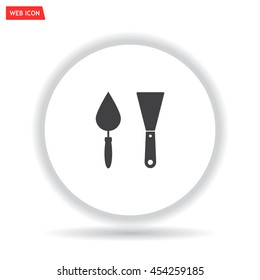 trowel icon, vector illustration. Flat design style