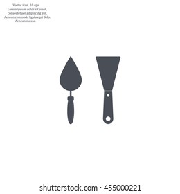 trowel icon, vector illustration. Flat design style