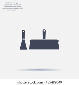 trowel icon, vector illustration. Flat design style