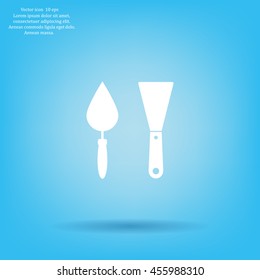 trowel icon, vector illustration. Flat design style