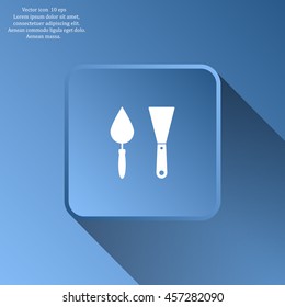trowel icon, vector illustration. Flat design style