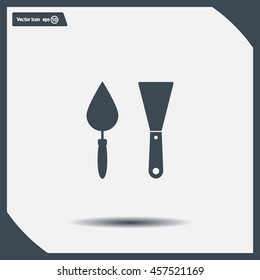 trowel icon, vector illustration. Flat design style