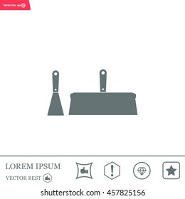 trowel icon, vector illustration. Flat design style