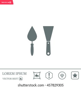 trowel icon, vector illustration. Flat design style