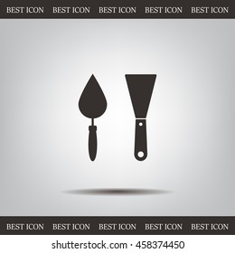 trowel icon, vector illustration. Flat design style