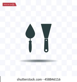 trowel icon, vector illustration. Flat design style