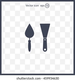 trowel icon, vector illustration. Flat design style
