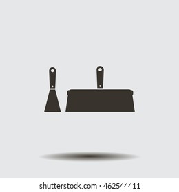 trowel icon, vector illustration. Flat design style