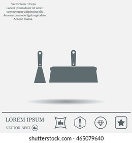 trowel icon, vector illustration. Flat design style
