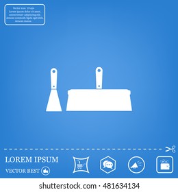 trowel icon, vector illustration. Flat design style