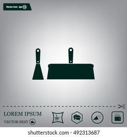 trowel icon, vector illustration. Flat design style