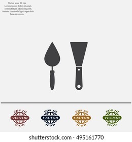 trowel icon, vector illustration. Flat design style