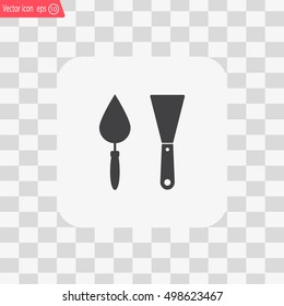 trowel icon, vector illustration. Flat design style