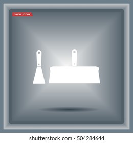 trowel icon, vector illustration. Flat design style