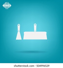 trowel icon, vector illustration. Flat design style