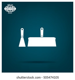 trowel icon, vector illustration. Flat design style