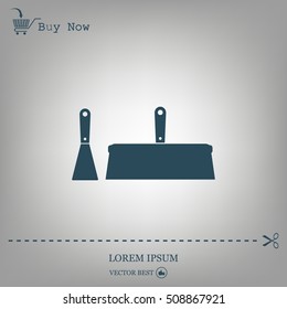 trowel icon, vector illustration. Flat design style