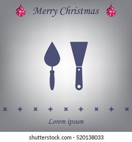 trowel icon, vector illustration. Flat design style