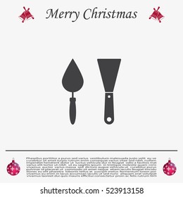 trowel icon, vector illustration. Flat design style