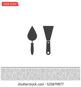 trowel icon, vector illustration. Flat design style