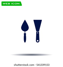 trowel icon, vector illustration. Flat design style