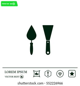 trowel icon, vector illustration. Flat design style