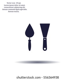 trowel icon, vector illustration. Flat design style