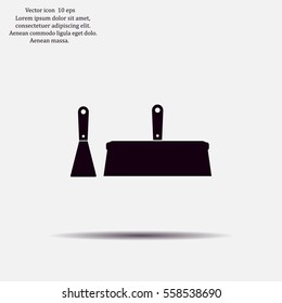 trowel icon, vector illustration. Flat design style