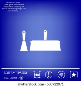 trowel icon, vector illustration. Flat design style